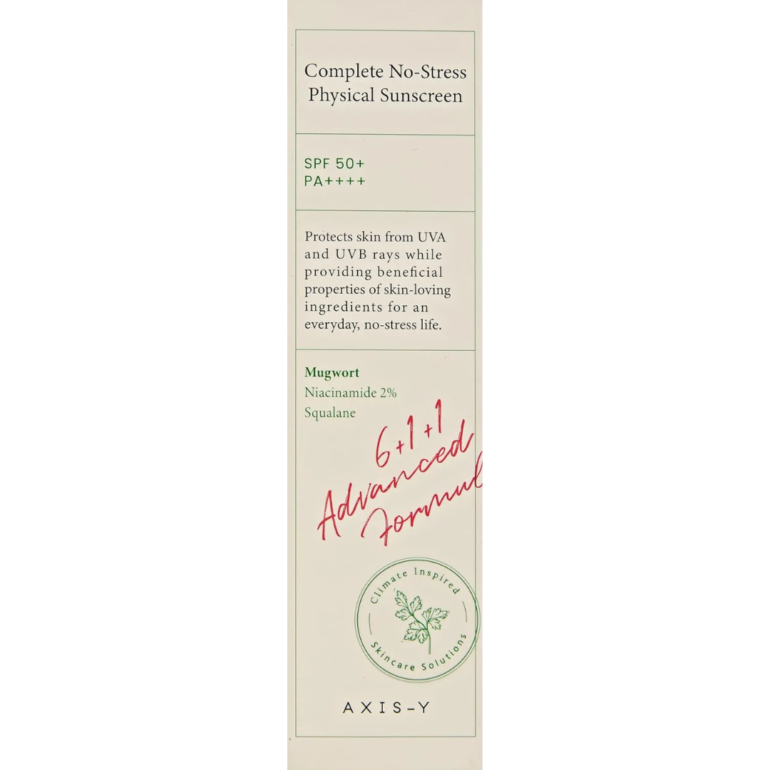 Complete No Stress Physical Sunscreen, White